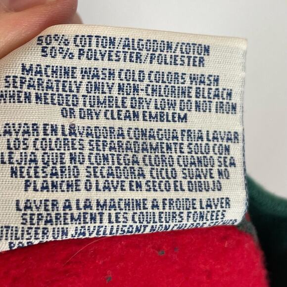 Vintage Pleasant Shade Christmas Snowman double collar embroidered sweatshirt - Picture 7 of 7